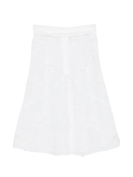  Shushu/tong Threadwork Knit Skirt - White 