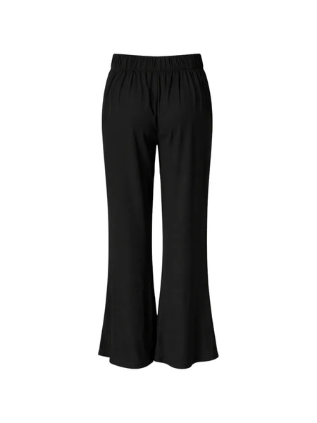  Silk95five Elasticated Flared Trousers - Black 