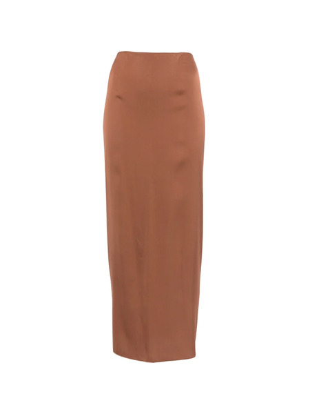  Silk95five Pencil Midi Skirt - Brown 