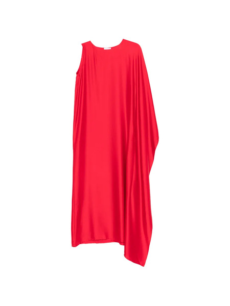  Silkylicious Muse Asymmetrical Maxi Dress - Red 