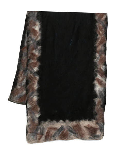  Silvana Jagged-edge Scarf - Black 