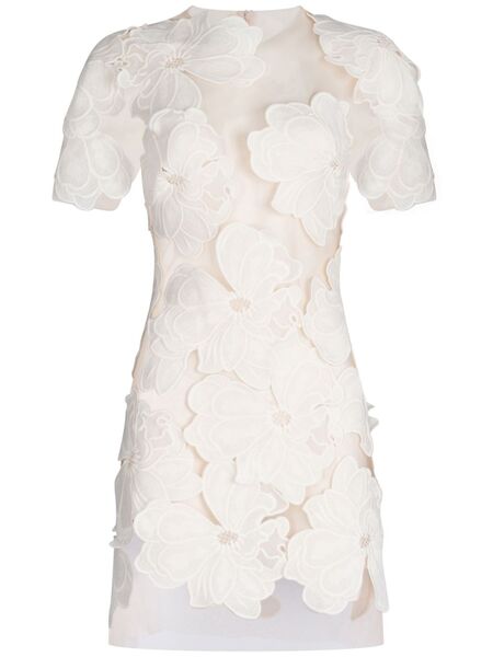  Silvia Tcherassi Hada Semi-sheer Minidress - White 