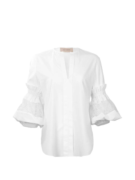  Silvia Tcherassi Nuru Lace Blouse - White 