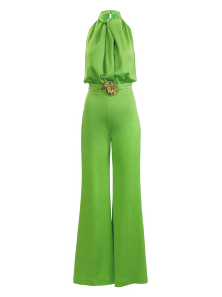  Silvia Tcherassi Siv Knotted Belted Jumpsuit - Green 