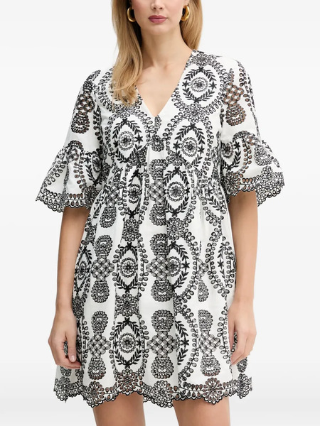  Silvian Heach Geometric-pattern Mini Dress - White 