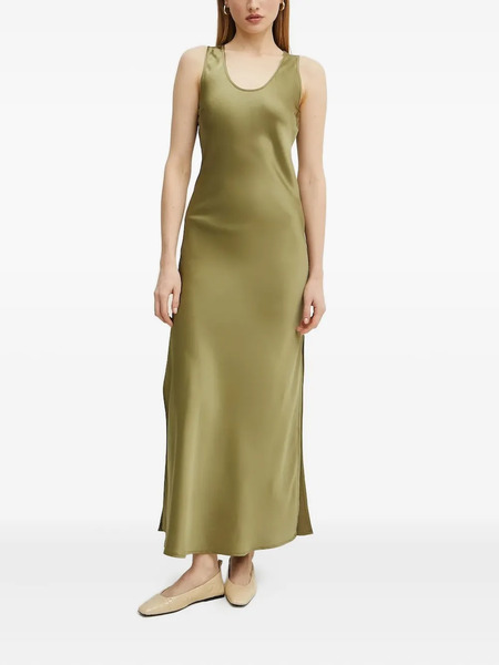  Silvian Heach Side-split Maxi Dress - Green 