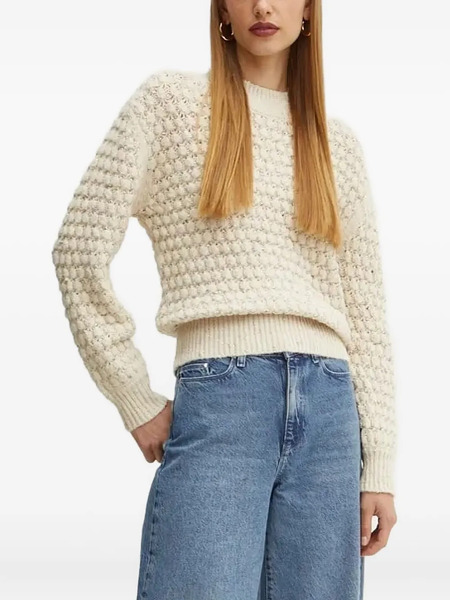  Silvian Heach Textured Crew-neck Sweater - Neutrals 