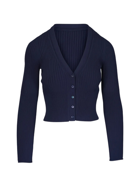  Simkhai Ailany Ribbed V-neck Cardigan - Blue 