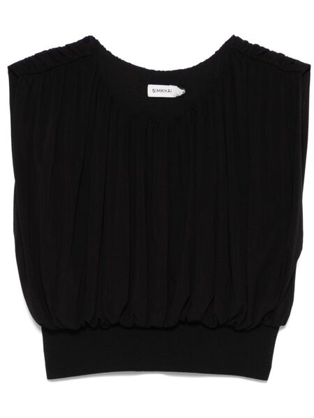  Simkhai Allegra Crop Top - Black 
