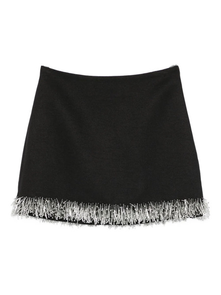  Simkhai Beaded-fringe Mini Skirt - Black 