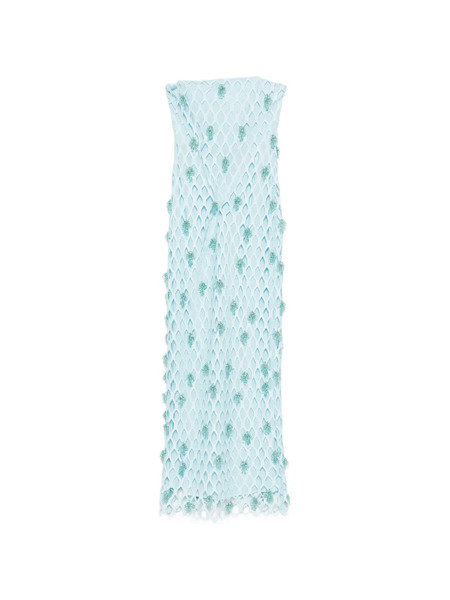  Simkhai Beaded Strapless Maxi Dress - Blue 