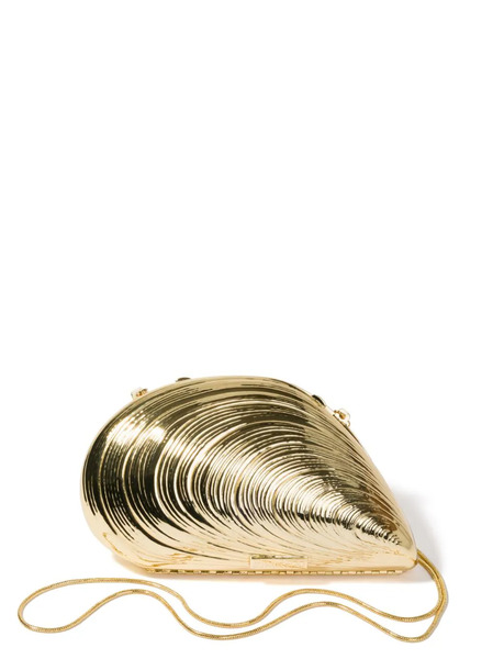  Simkhai Bridget Shell-shapped Clutch - Gold 