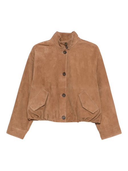  Simkhai Button Suede Jacket - Brown 