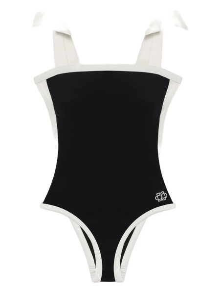  Simkhai Colour-blocked Tie-strap Swimsuit - Black 