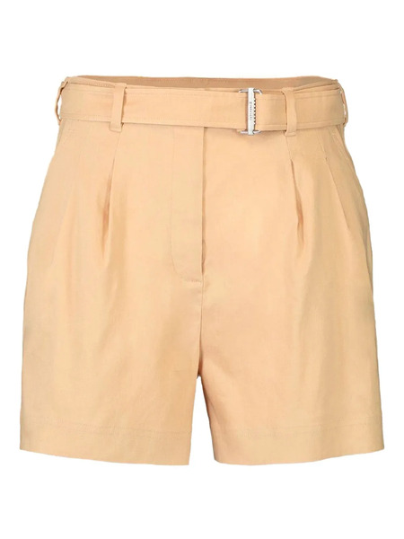  Simkhai Fletcher Pleated Belted Shorts - Yellow 