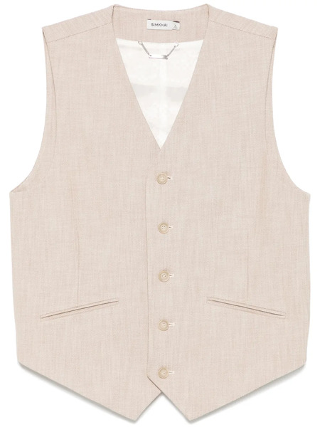  Simkhai George Waistcoat - Neutrals 