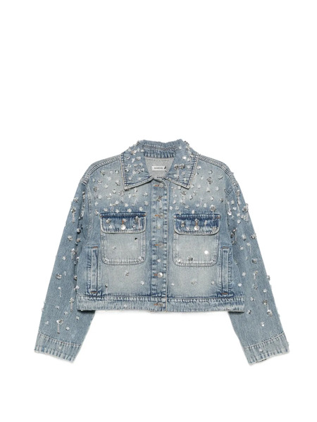  Simkhai Hollywood Embellished Chest-pocket Jacket - Blue 