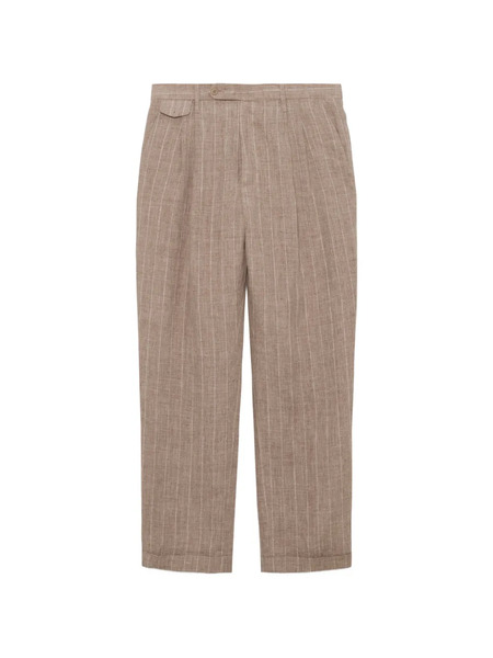  Simkhai Jacob Pinstripe Pleated Trousers - Neutrals 