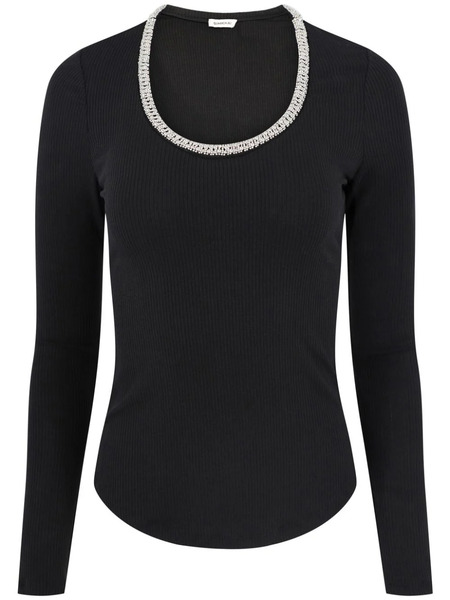  Simkhai Janay Ribbed Top - Black 