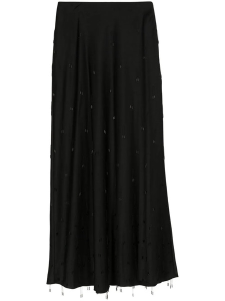  Simkhai Kade Fringe Maxi Skirt - Black 