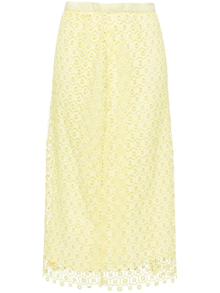  Simkhai Karolina Open-knit Midi Skirt - Green 