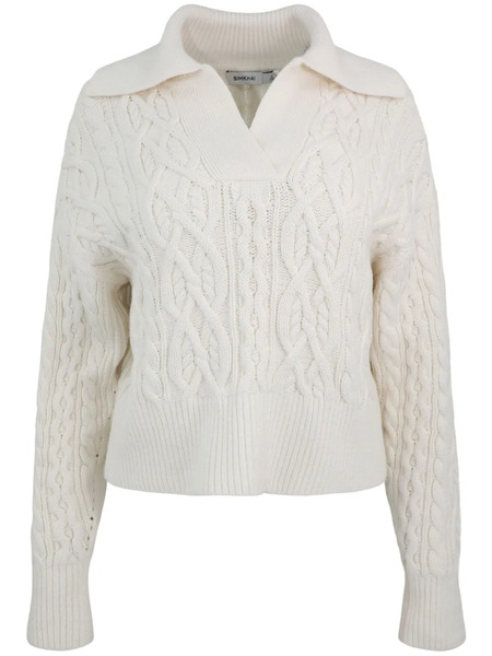  Simkhai Kate Cable-knit Polo Jumper - Neutrals 