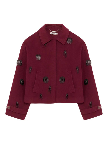  Simkhai Katya Beaded-embellishment Jacket - Red 