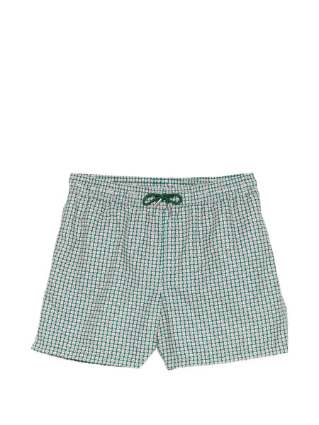  Simkhai Kelly Drawstring-fastening Printed Swim Shorts - Green 
