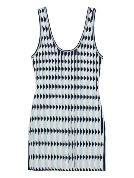  Simkhai Lorien Patterned Mini Dress - Blue 