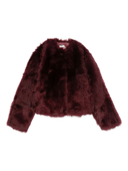  Simkhai Natasha Faux-fur Jacket - Red 