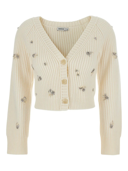  Simkhai Novah Rhinestone-embellishment Cardigan - Neutrals 
