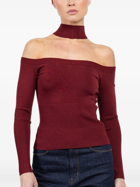  Simkhai Off-shoulder T-shirt - Red 