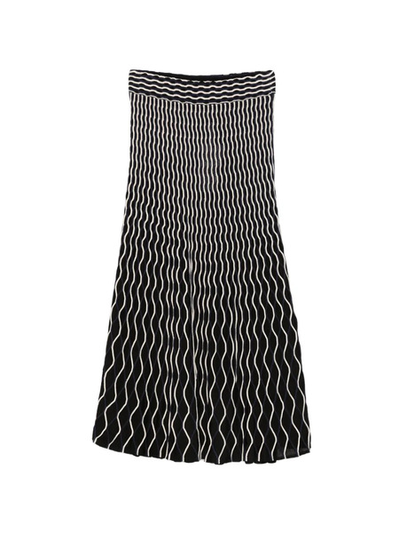  Simkhai Patterned Skirt - Black 