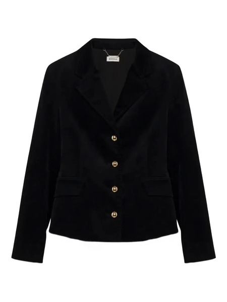  Simkhai Velvet Button Blazer - Black 