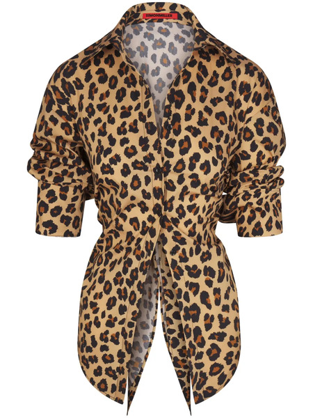 Simon Miller Cheetah Blouse - Brown 