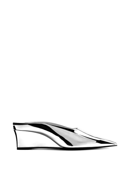 Simon Miller Gala Wedge Mules - Silver 