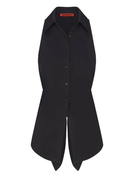 Simon Miller Loch Button-up Top - Black 
