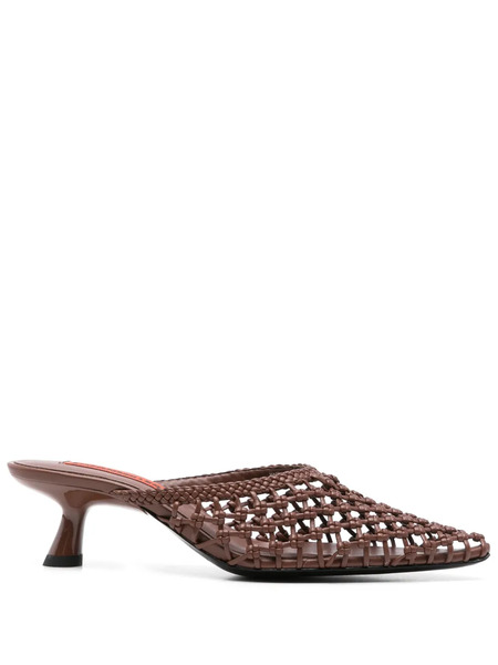  Simon Miller 60mm Knotted Gala Mules - Brown 
