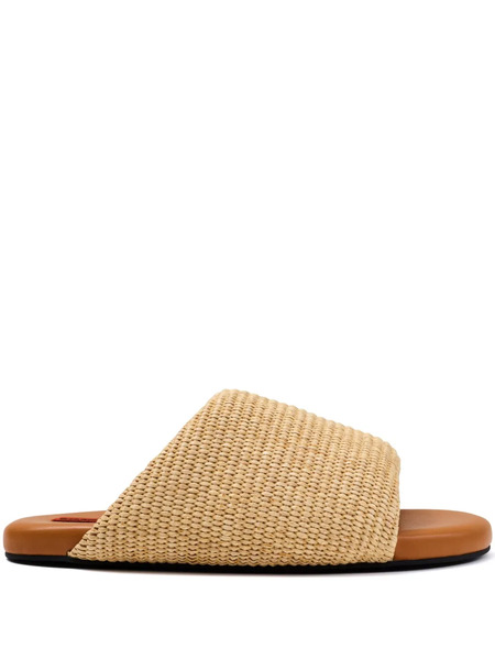  Simon Miller Raffia Bubble Slides - Neutrals 