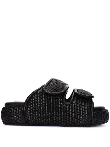  Simon Miller Raffia Cro Slides - Black 