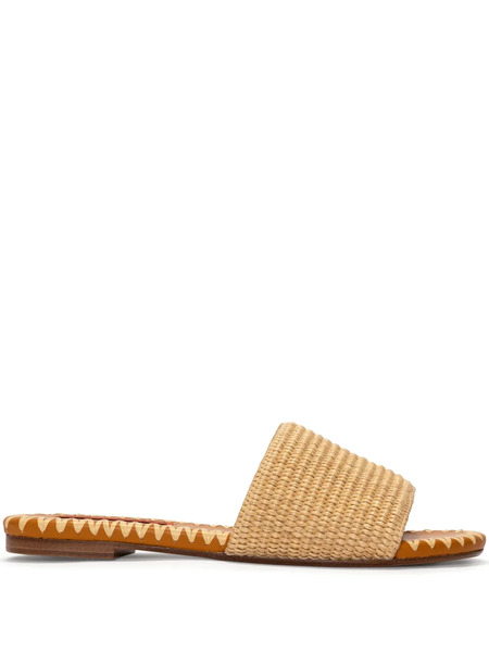 Simon Miller Raffia Salerno Slides - Neutrals 