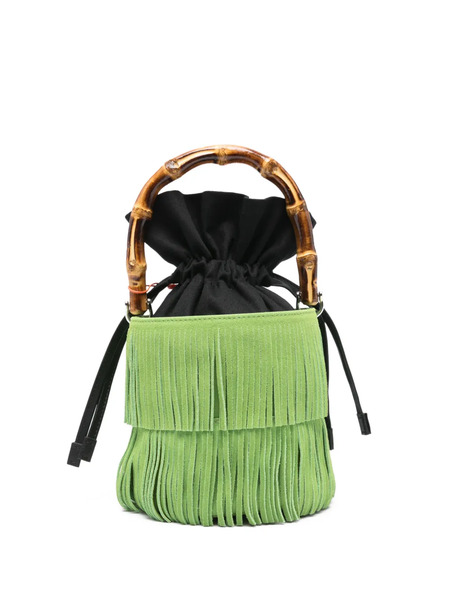  Simon Miller Tiki Fringe Top-handle Tote Bag - Green 