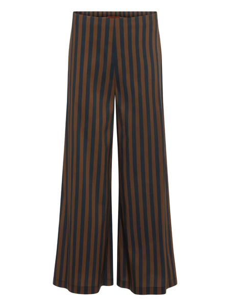  Simon Miller Toni Striped Poplin Trousers - Brown 
