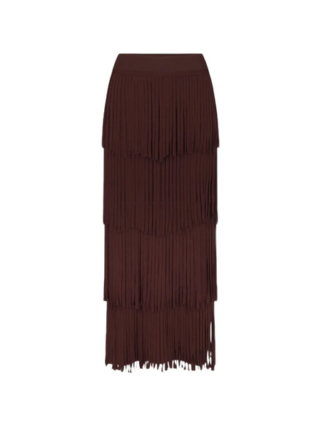  Simon Miller Za Za Fringe Midi Skirt - Brown 