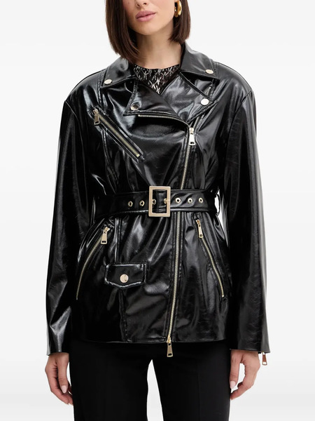  Simona Corsellini Belted Zip-up Jacket - Black 