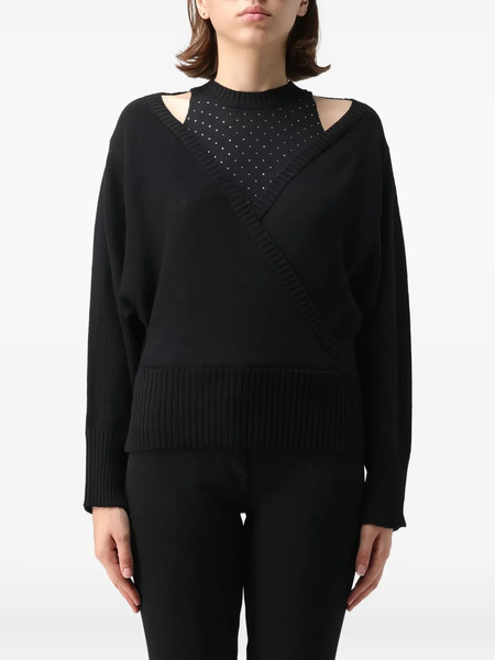  Simona Corsellini Cut-out Embellished Sweater - Black 