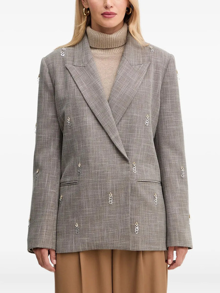  Simona Corsellini Embellished Blazer - Grey 