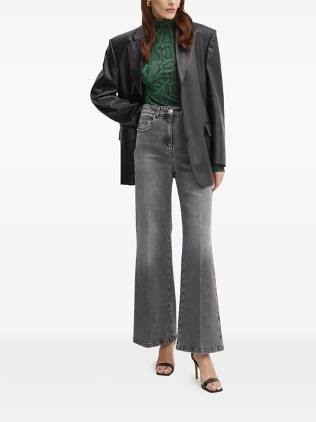  Simona Corsellini Logo-plaque Jeans - Grey 