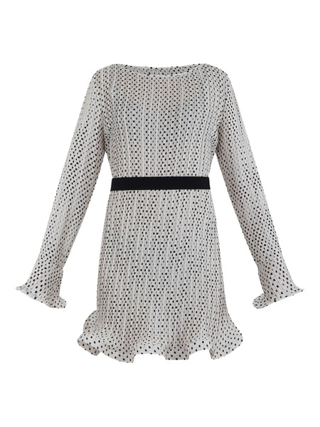  Simona Corsellini Polka-dot Mini Dress - Neutrals 