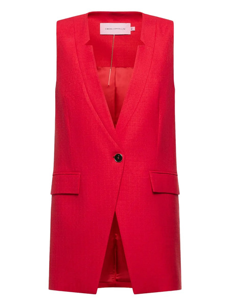  Simona Corsellini Single-button Vest - Red 